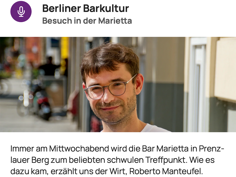 Place2be.Berlin-Podcast S1E2: Roberto Manteufel über schwule Bars