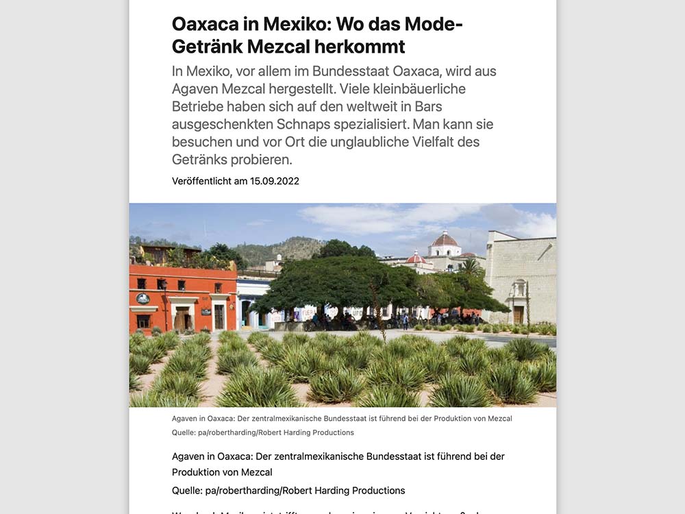 Oaxaca – Wo das Trendgetränk Mezcal herkommt