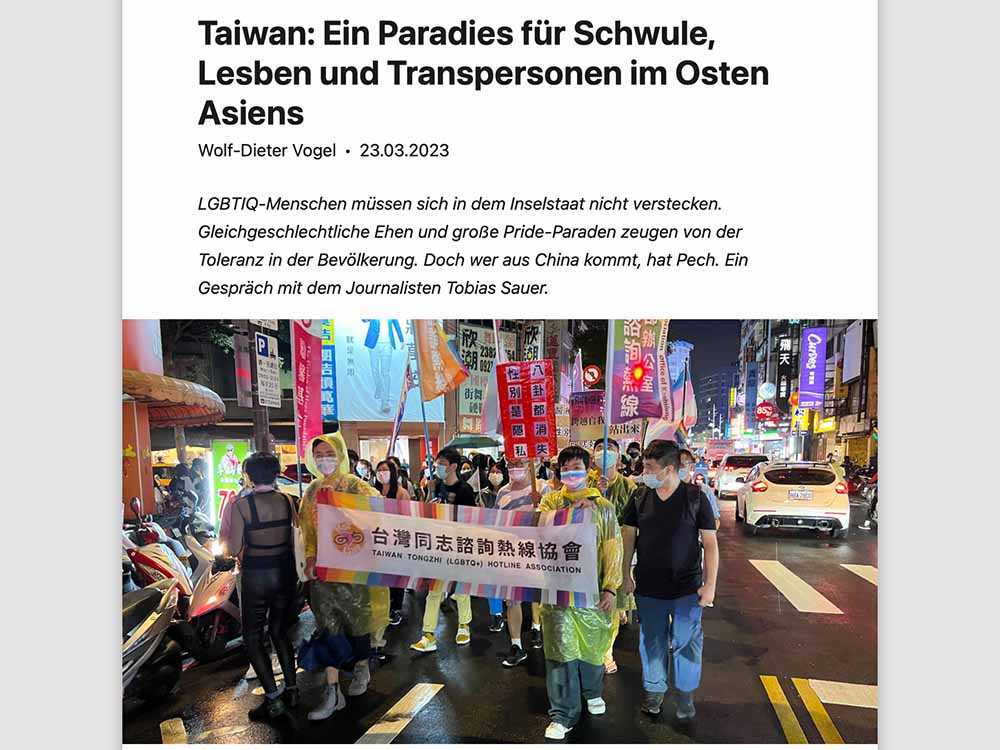 Taiwan: Ein LGBTIQ-Paradies im Osten Asiens?