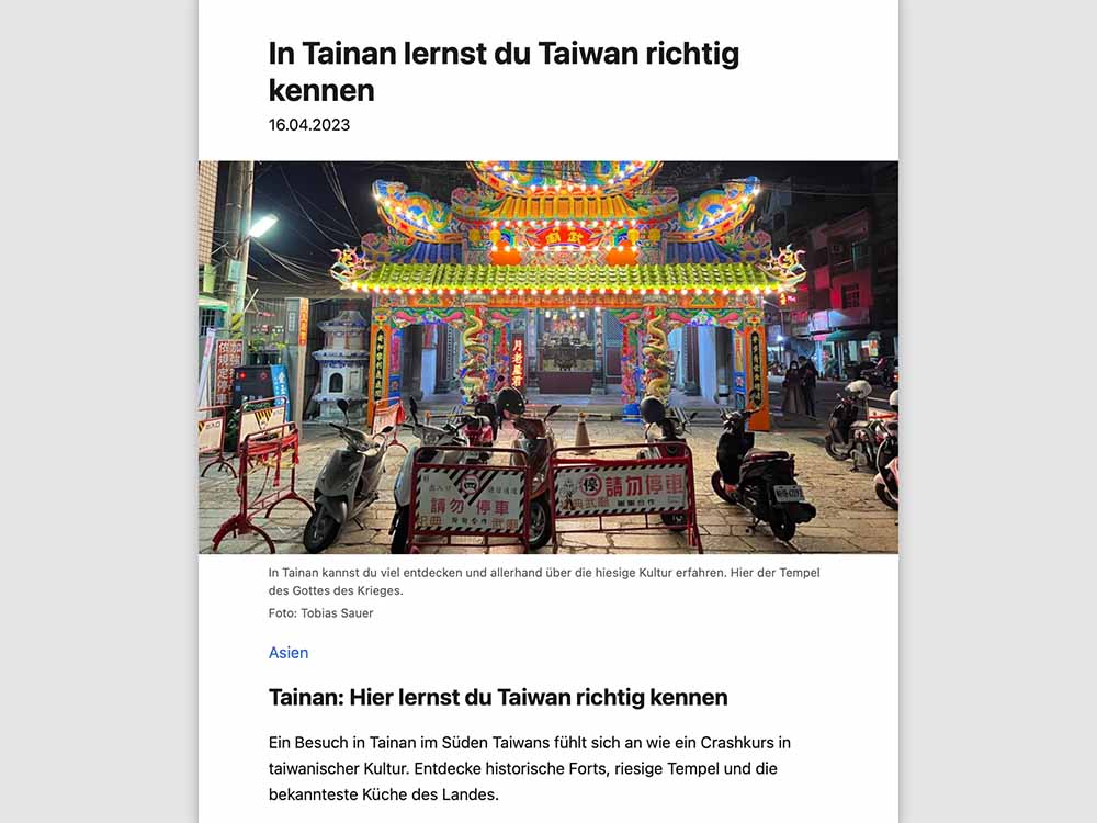 Tainan: Hier lernst du Taiwan richtig kennen